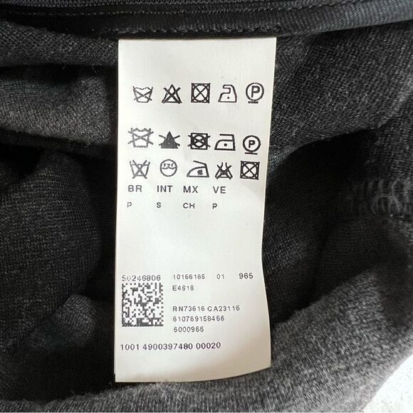 Boss Hugo Boss Charcoal & Black Colorblock 3/4 Sleeve Sheath Dress size S. - Picture 9 of 9